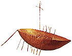 The golden Broighter boat